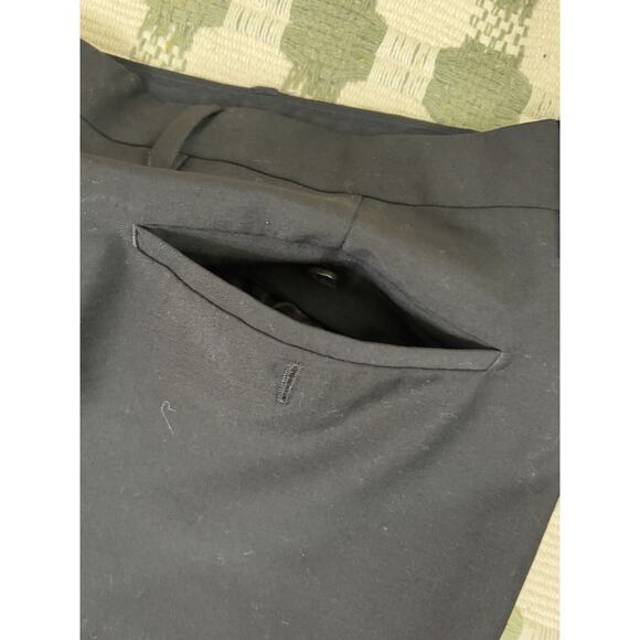 Burberry London Black Straight Leg Uniform Dress Pants -Satin Side Line Sz 56 - Picture 4 of 15